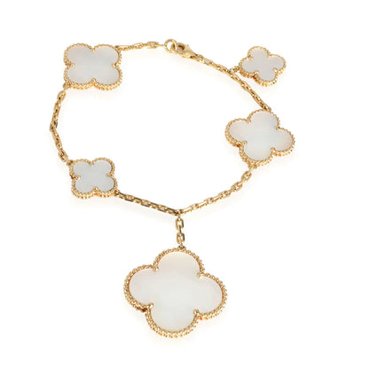 [Lunabriance]MAGIC CLOVER MOP GOLD BRACELET 5 MOTIFS
