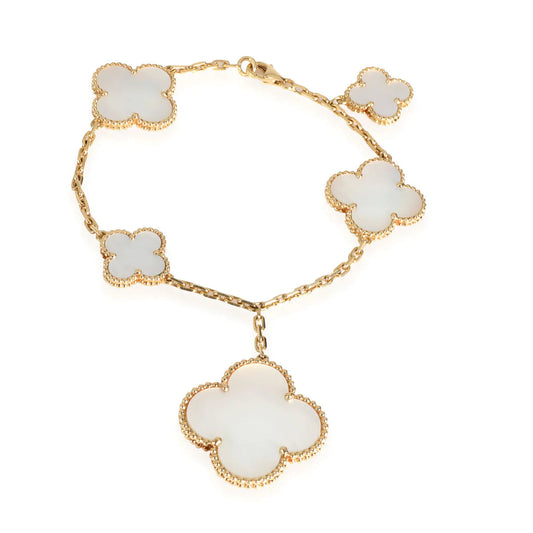 [Lunabriance]MAGIC CLOVER MOP GOLD BRACELET 5 MOTIFS