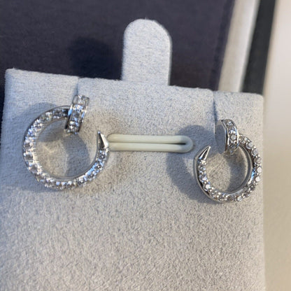 [Lunabriance]JUSTE EARRINGS SILVER DIAMONDS