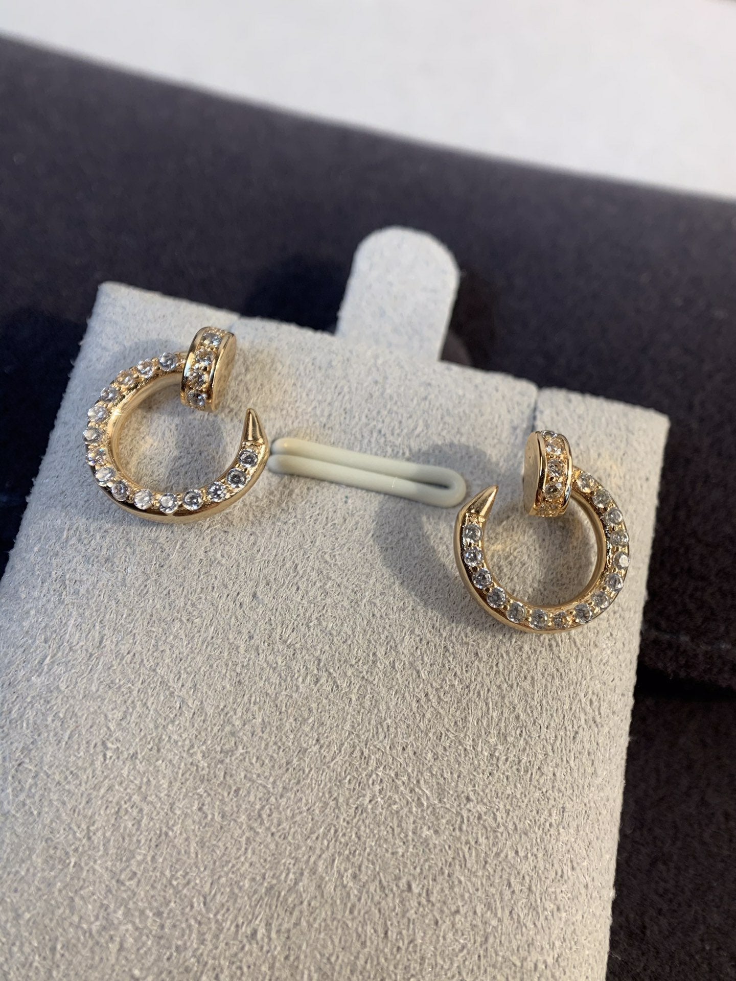 [Lunabriance]JUSTE EARRINGS GOLD DIAMONDS