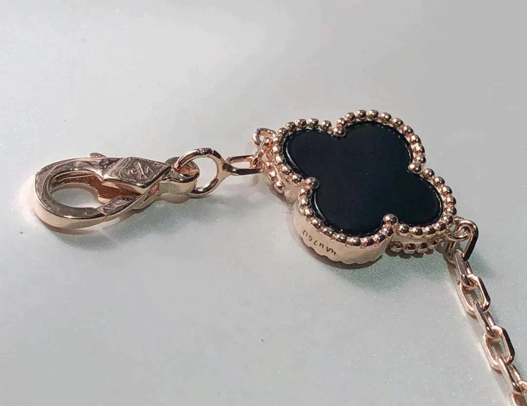 [Lunabriance]CLOVER 5 MOTIFS MULTICOLOR  BRACELET