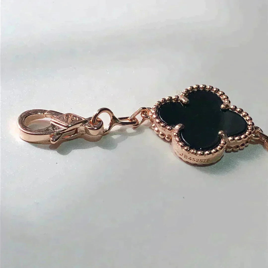 [Lunabriance]CLOVER 5 MOTIFS MULTICOLOR  BRACELET