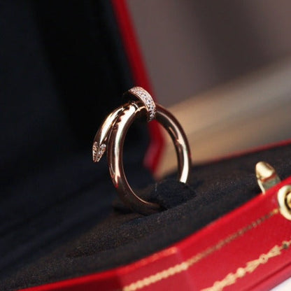 [Lunabriance]JUSTE RING 2.65MM PINK GOLD DIAMOND