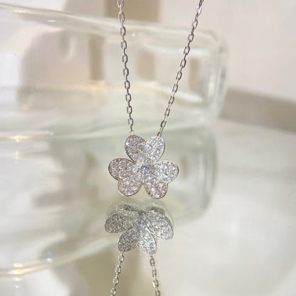 [Lunabriance]FLOWER DIAMOND NECKLACE
