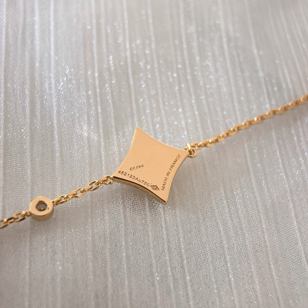 [Lunabriance]COLOR STAR PINK GOLD DIAMOND BRACELET