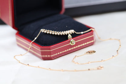 [Lunabriance]CLASH PINK GOLD NECKLACE