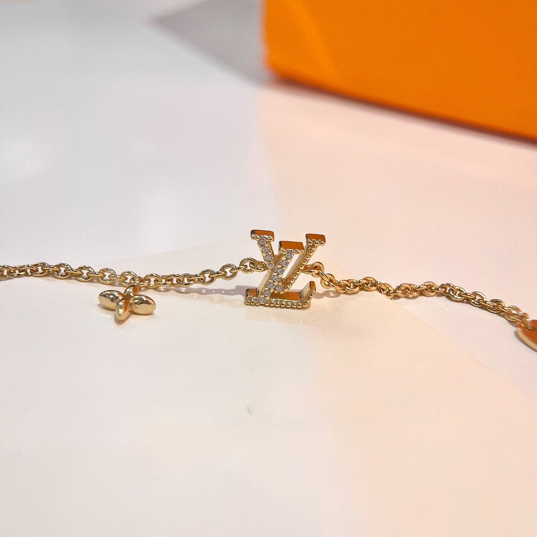 [Lunabriance]LOGO STAR MOTIF GOLD BRACELET