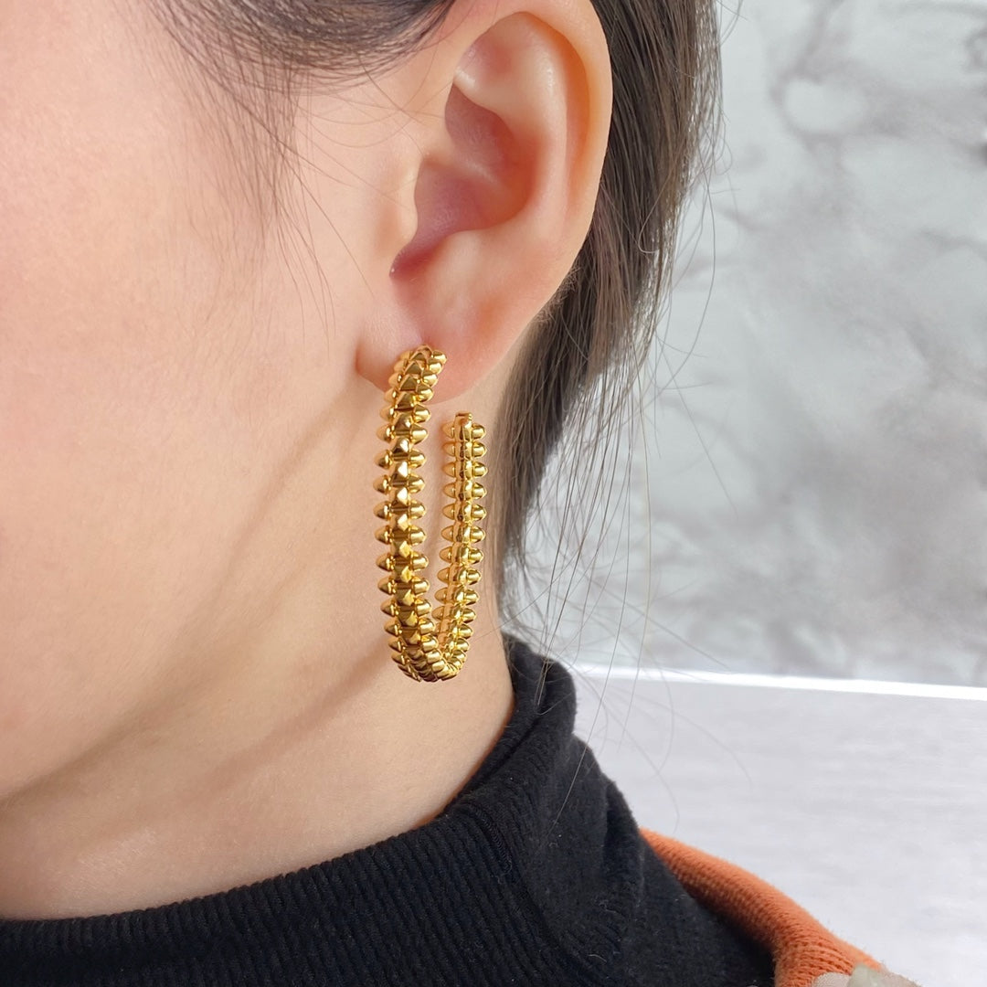 [Lunabriance]CLASH LARGE HOOP EARRINGS