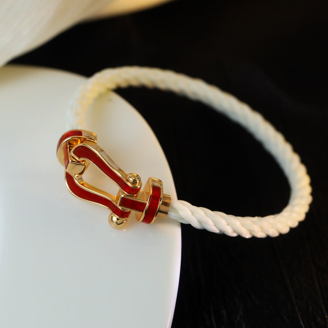 [Lunabriance]FORCE 10 WHITE TEXTILE DIAMOND PAVED