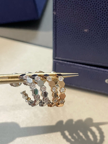 [Lunabriance]Hollow Design Four-Leaf Clover Flower Shape Ring