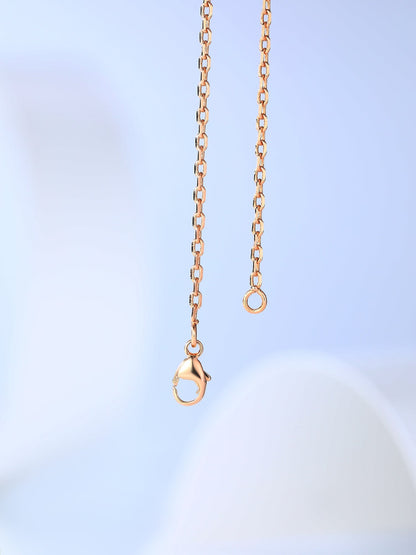 [Lunabriance]H CAGE PINK GOLD NECKLACE