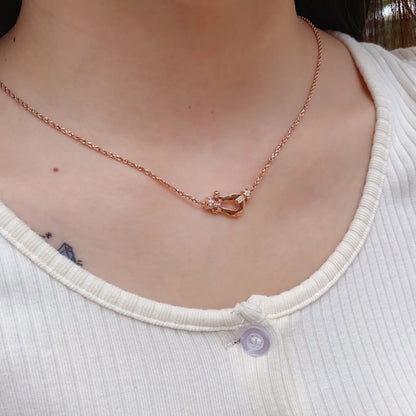 [Lunabriance]FORCE 10 PINK GOLD DIAMOND NECKLACE