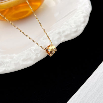 [Lunabriance]BEE MINI PEDANT DIAMOND NECKLACE