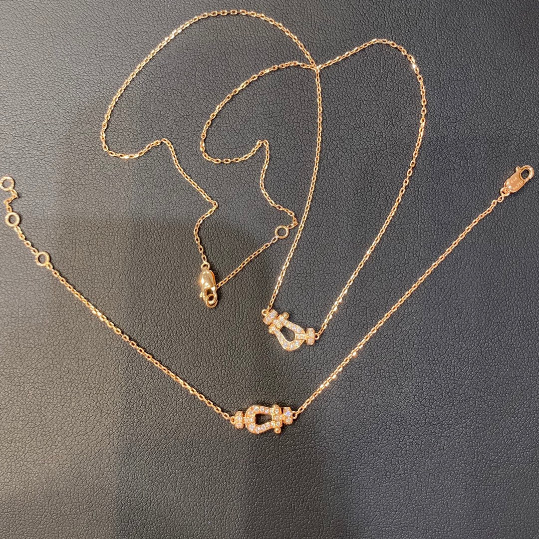 [Lunabriance]FORCE 10 DIAMOND PINK GOLD NECKLACE MINI MODEL