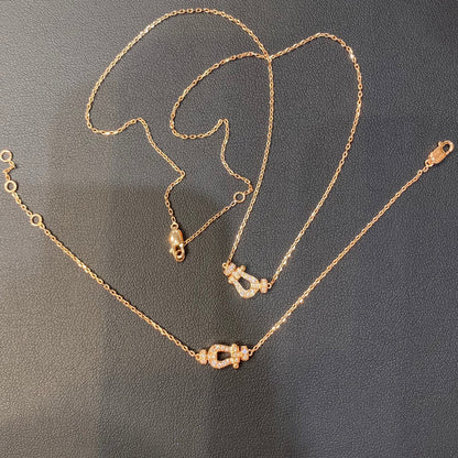 [Lunabriance]FORCE 10 DIAMOND PINK GOLD NECKLACE MINI MODEL