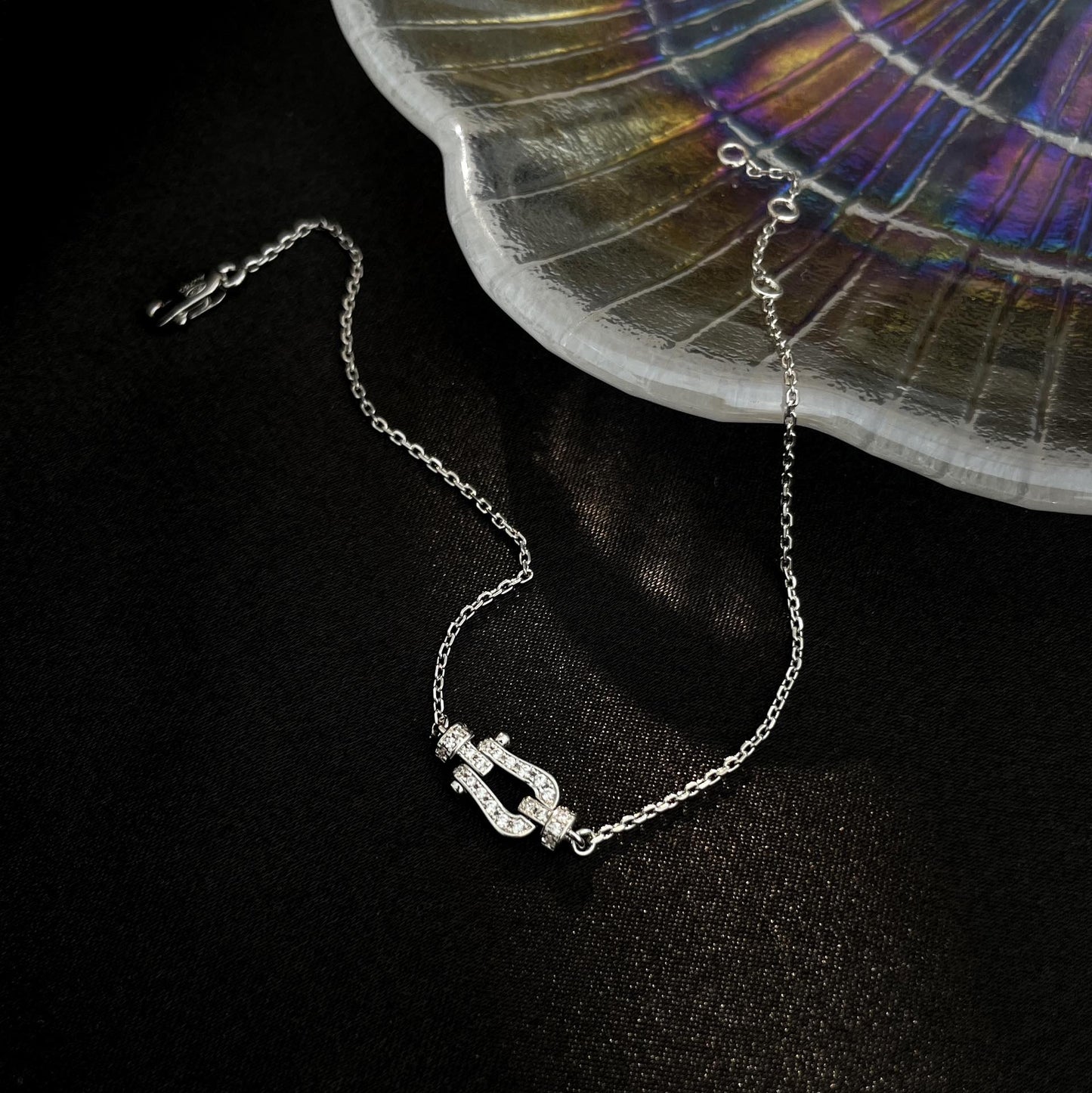 [Lunabriance]FORCE 10 FULL DIAMOND BUCKLE CHAIN LINK MINI MODEL