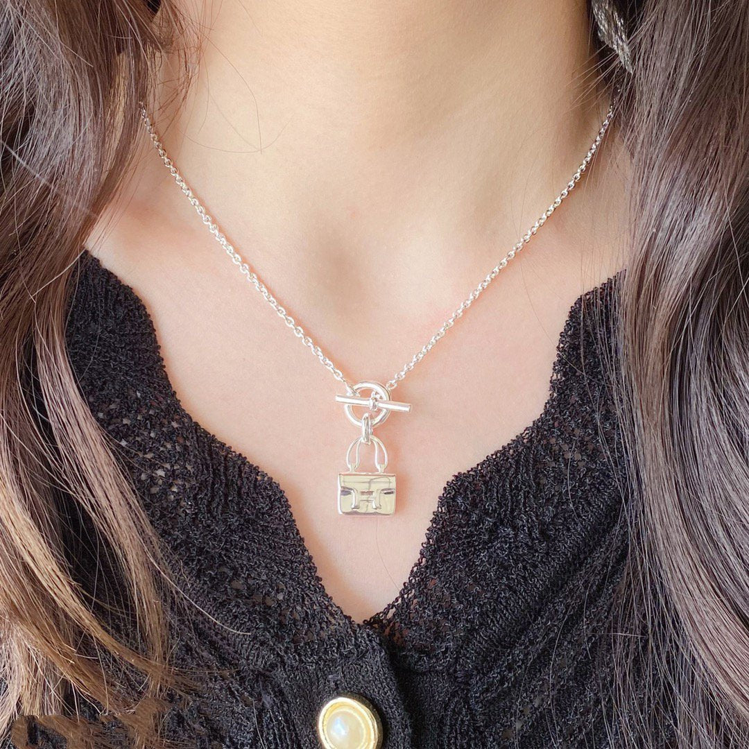 [Lunabriance]CONSTANCE PEDANT SILVER NECKLACE