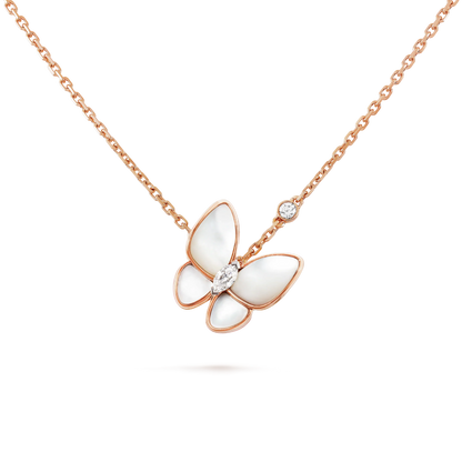[Lunabriance]BUTTERFLY MOP DIAMOND NECKLACE
