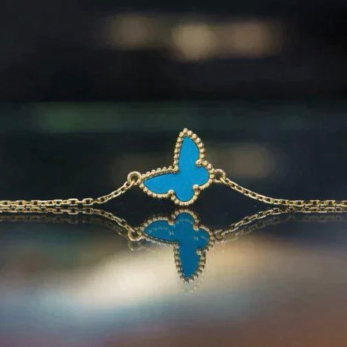 [Lunabriance]BUTTERFLY TURQUOISE BUTTERFLY BRACELET