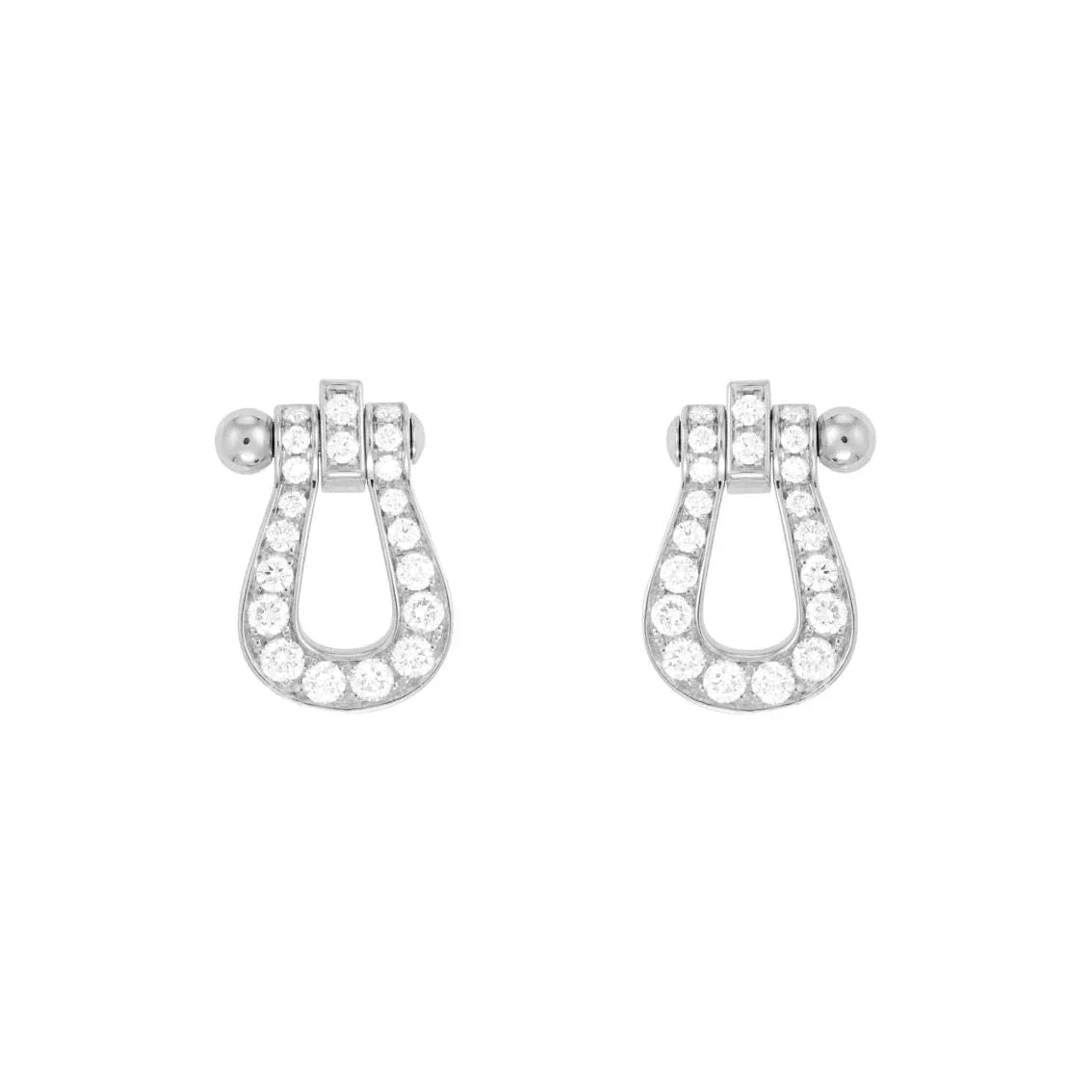 [Lunabriance]FORCE 10 FULL DIAMOND STUD EARRINGS MINI MODEL