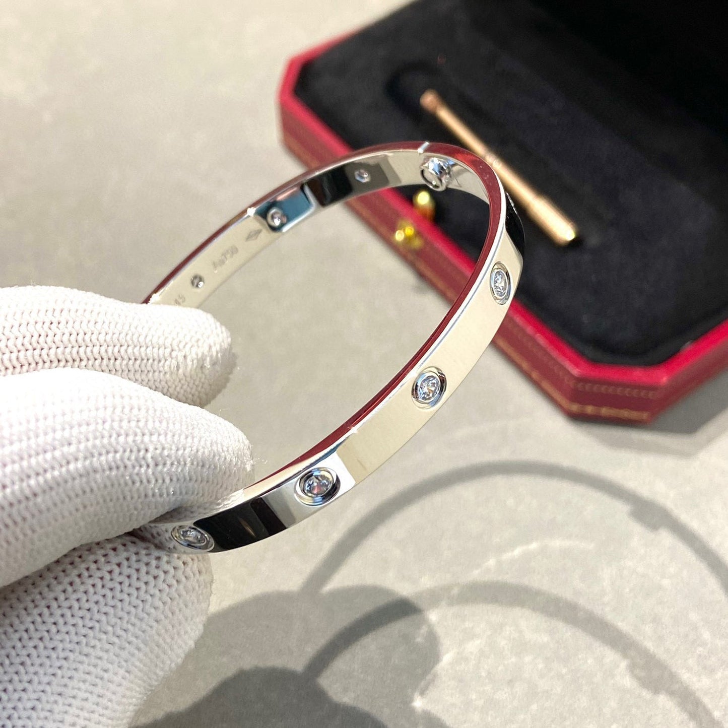 [Lunabriance]LOVE BRACELET 6.1MM 10 DIAMONDS