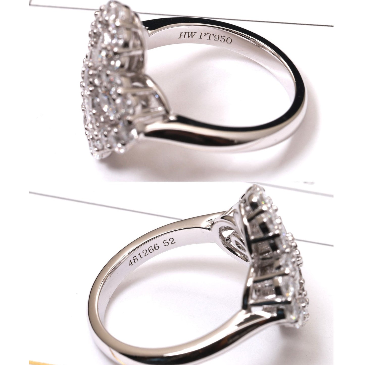 [Lunabriance]LOOP RING FULL MOTIF DIAMOND 16MM SILVE