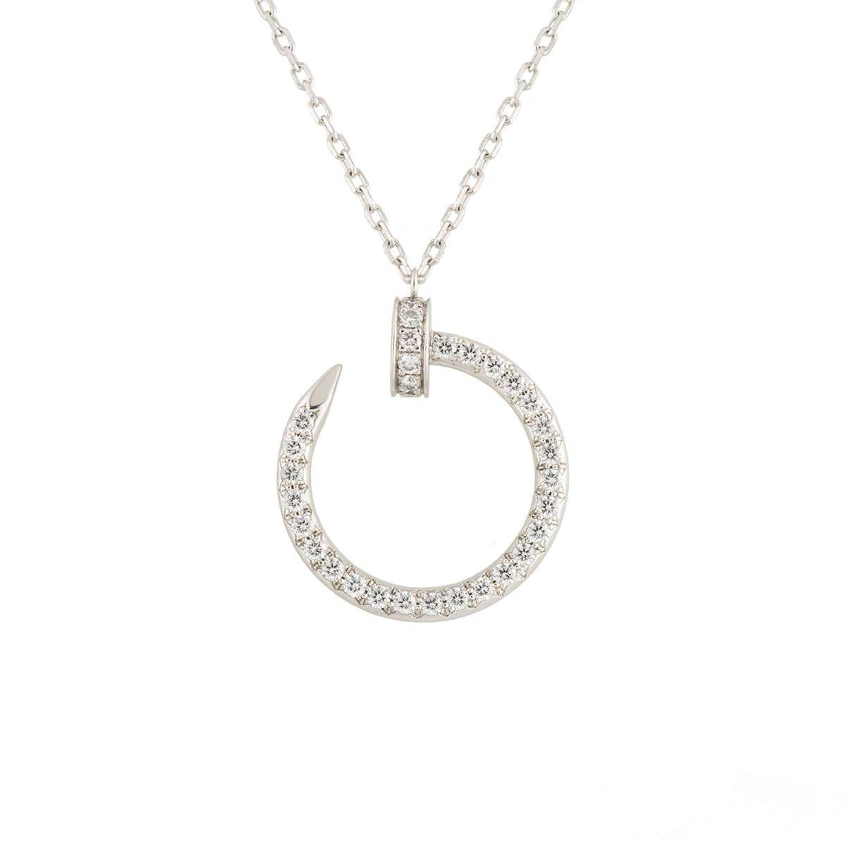 [Lunabriance]JUSTE NECKLACE SILVER DIAMONDS