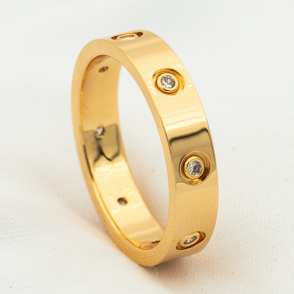 [Lunabriance]LOVE RING 3.6MM 8 DIAMONDS