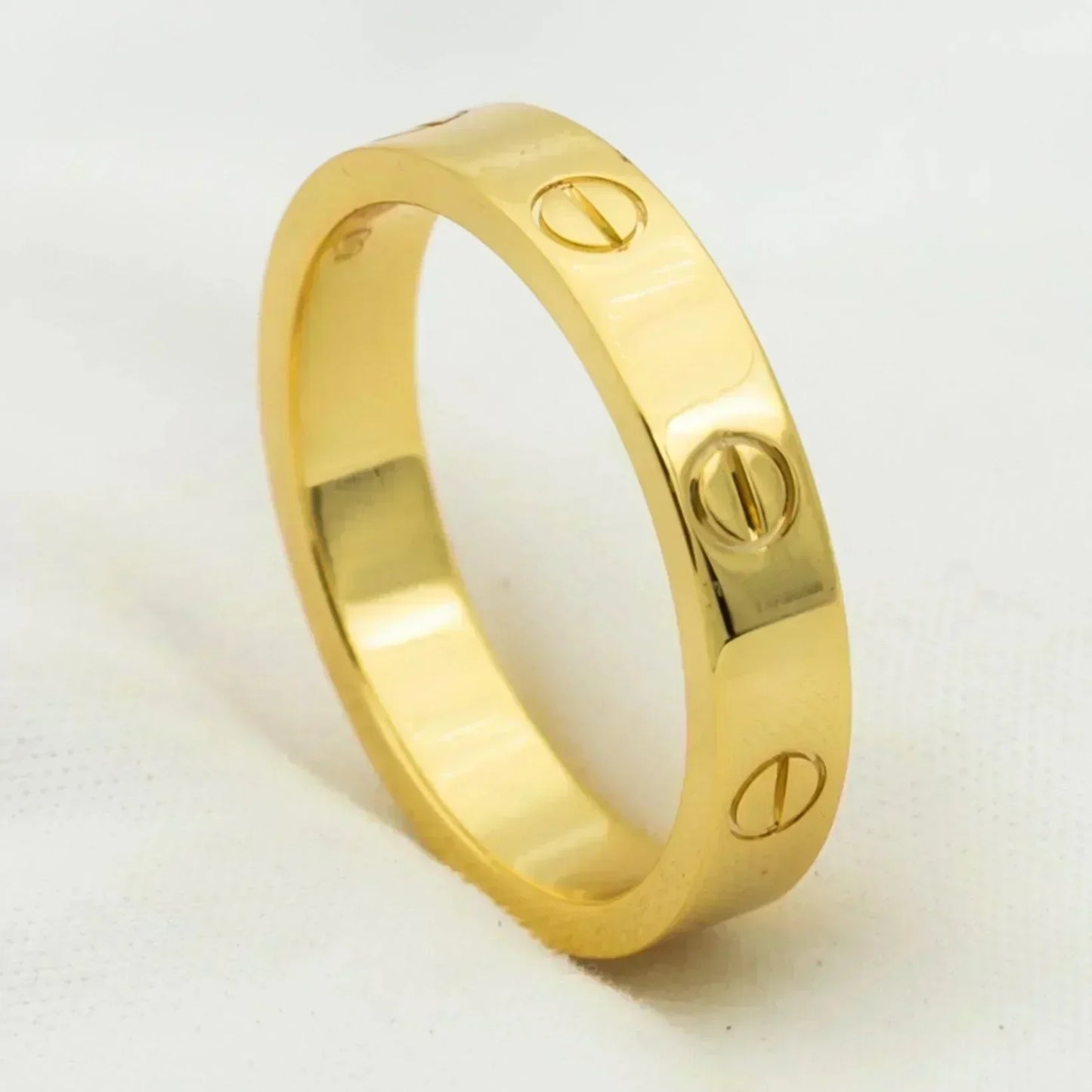 [Lunabriance]LOVE RING 4MM 1 DIAMOND GOLD