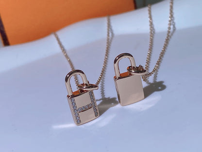 [Lunabriance]HM ADVANCED NICHE LOCK HEAD NECKLACE DIAMONDS