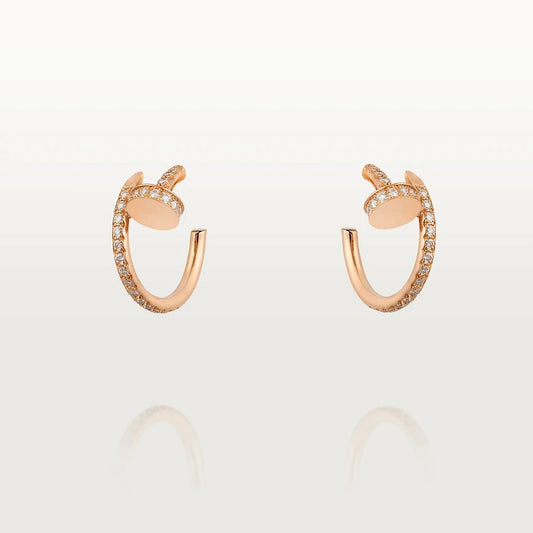 [Lunabriance]JUSTE EARRINGS 12.75MM PINK GOLD DIAMOND