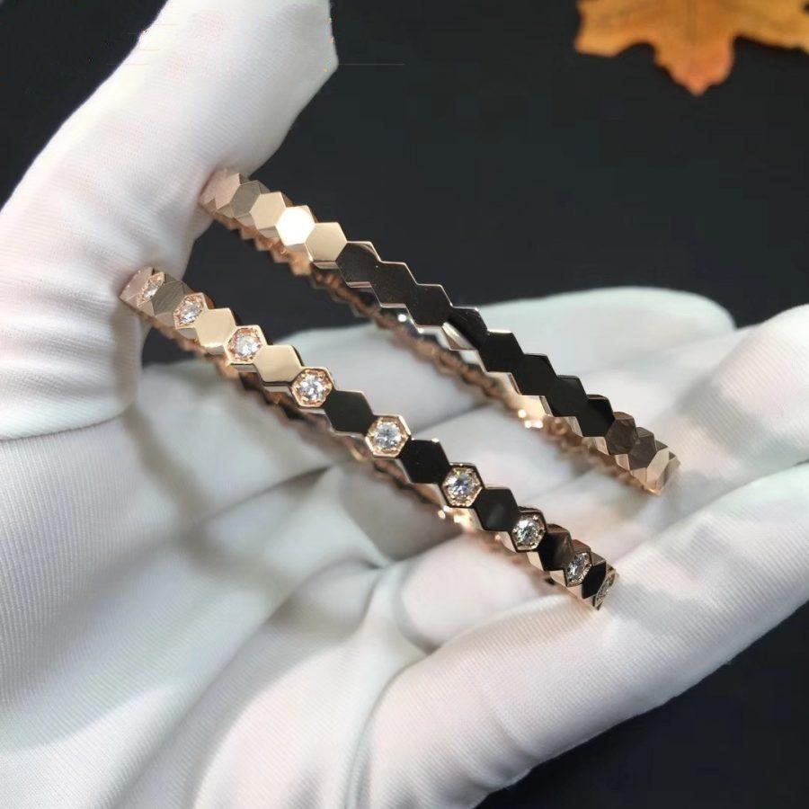 [Lunabriance]BEE LOVE PINK GOLD DIAMOND BRACELET