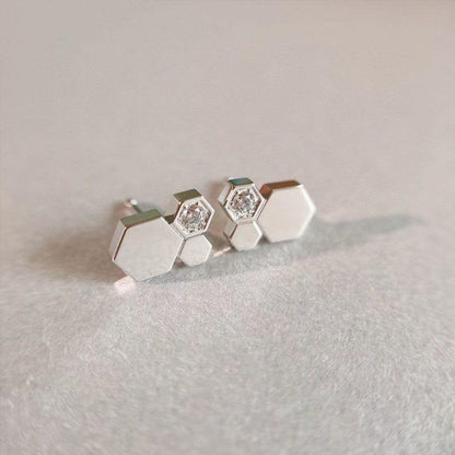 [Lunabriance]BEE LOVE SILVER DIAMOND EARRINGS