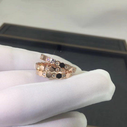 [Lunabriance]BEE LOVE RING PINK GOLD DIAMOND
