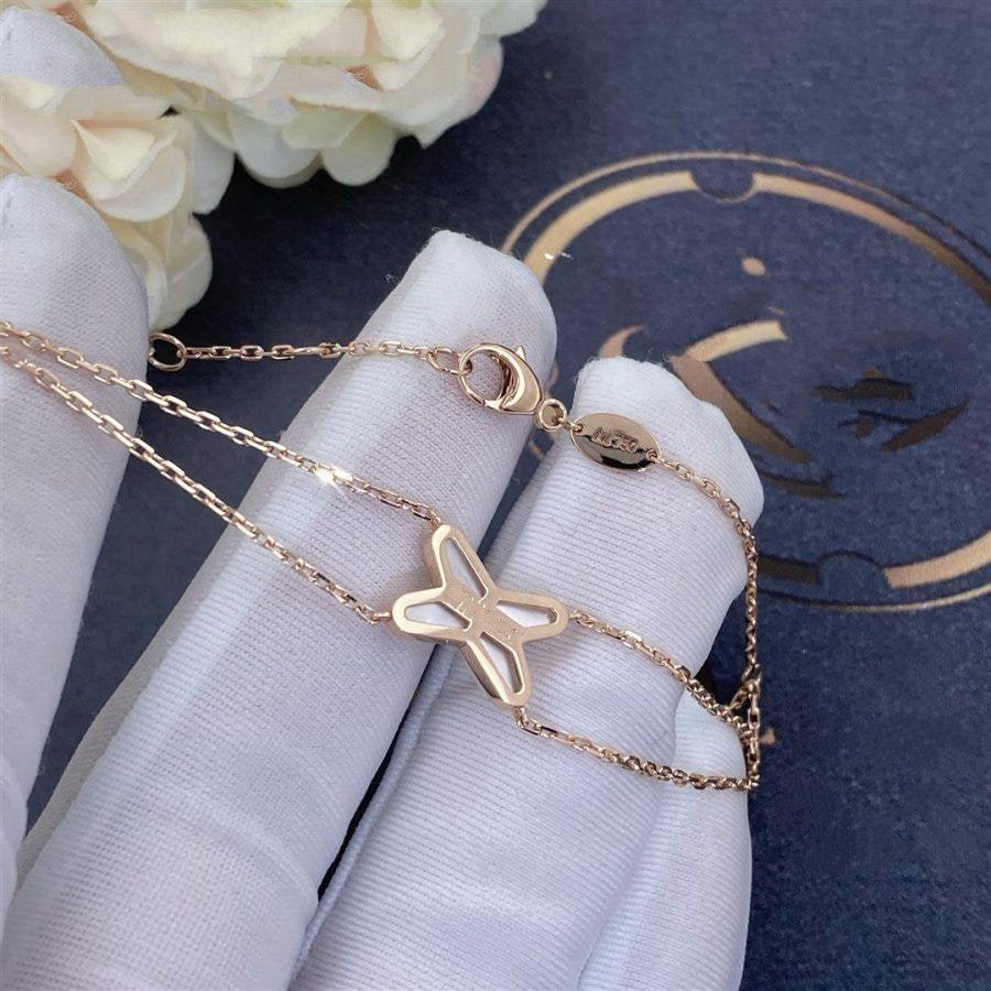 [Lunabriance]JEUX BRACELET WHITE MOP PINK GOLD 1 DIAMOND