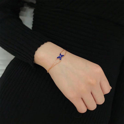 [Lunabriance]Hollow Design Four-Leaf Clover Flower Shape Ring