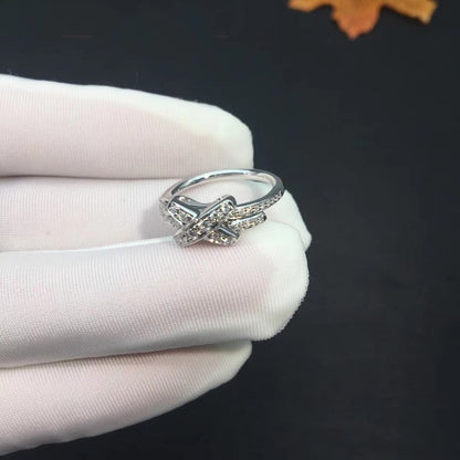 [Lunabriance]JEUX DE SILVER DIAMOND RING