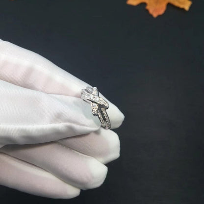 [Lunabriance]JEUX DE SILVER DIAMOND RING