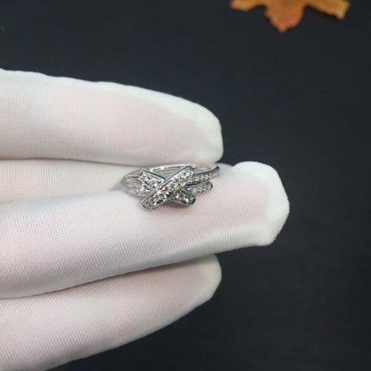 [Lunabriance]JEUX DE SILVER DIAMOND RING