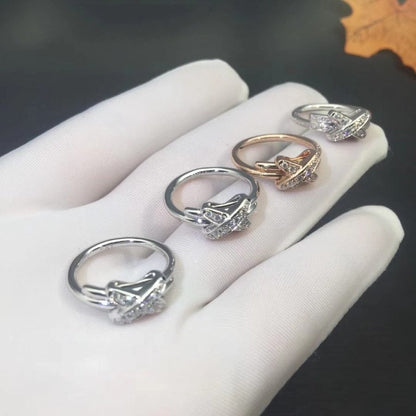 [Lunabriance]JEUX DE SILVER DIAMOND RING