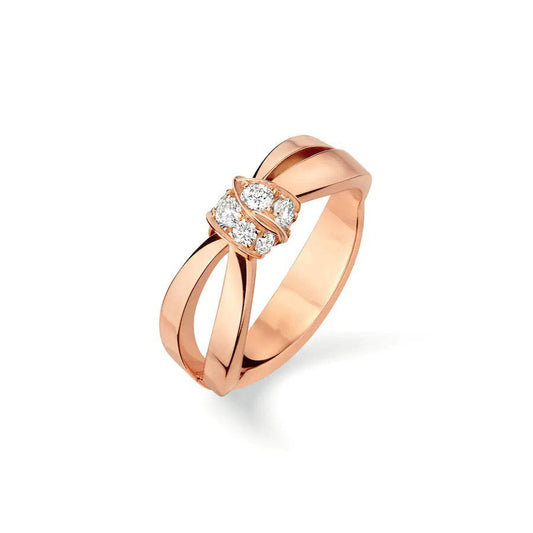 [Lunabriance]LIENS RING PINK GOLD DIAMOND