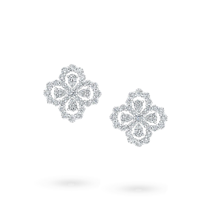 [Lunabriance]LOOP EARRINGS FULL MOTIF DIAMOND 16MM