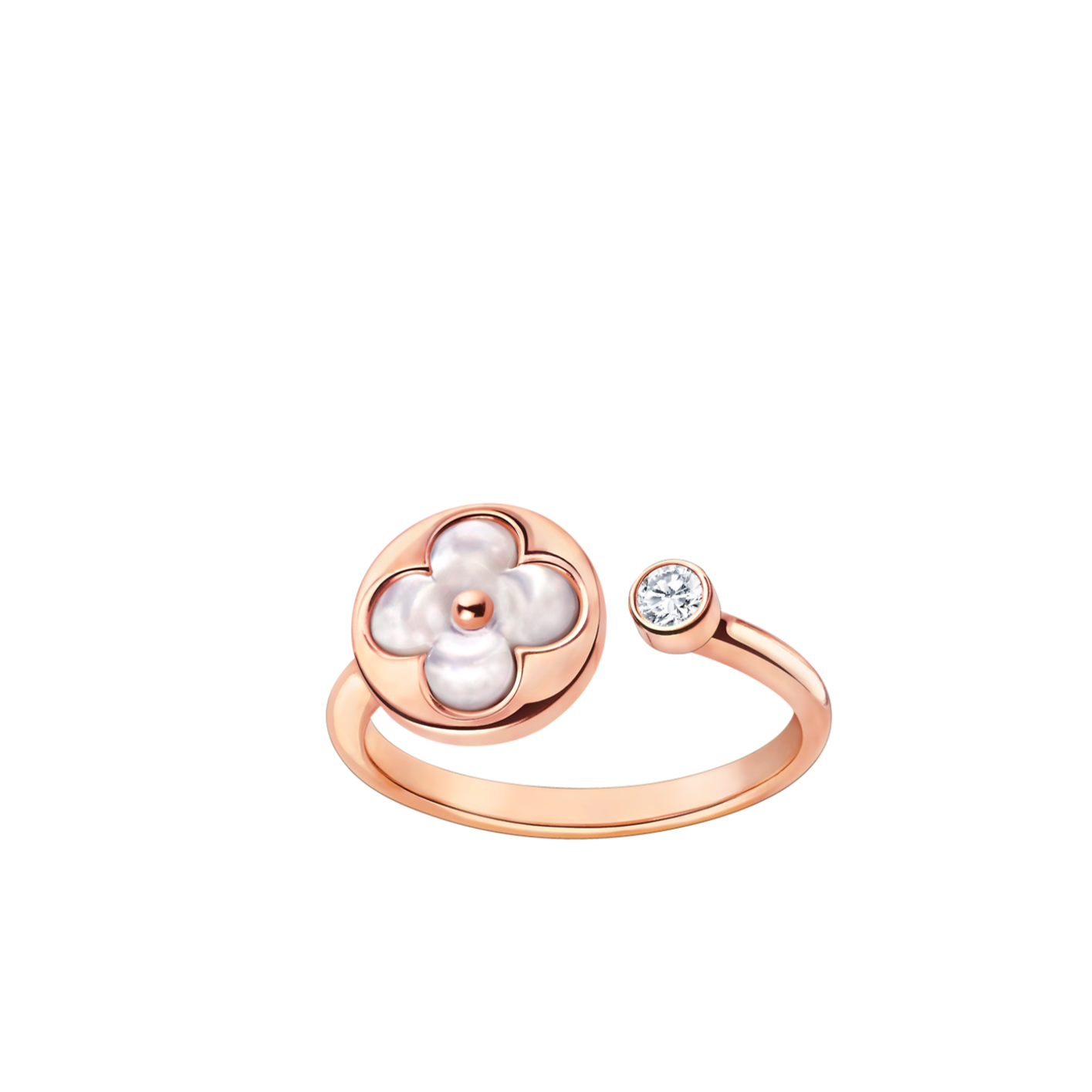[Lunabriance]SUN 1 DIAMOND PINK MOP RING