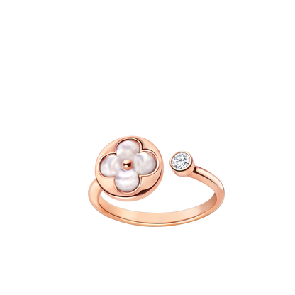 [Lunabriance]SUN 1 DIAMOND PINK MOP RING