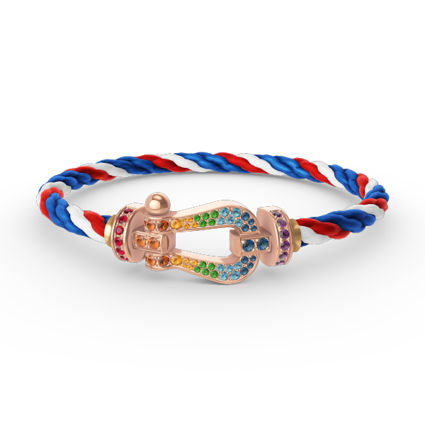 [Lunabriance]FORCE LARGE HORSESHOE  COLORED DIAMOND BRACELET ROSE GOLD