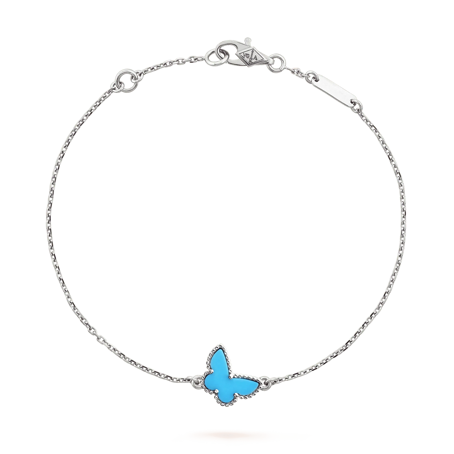 [Lunabriance]BUTTERFLY TURQUOISE BUTTERFLY BRACELET SILVER