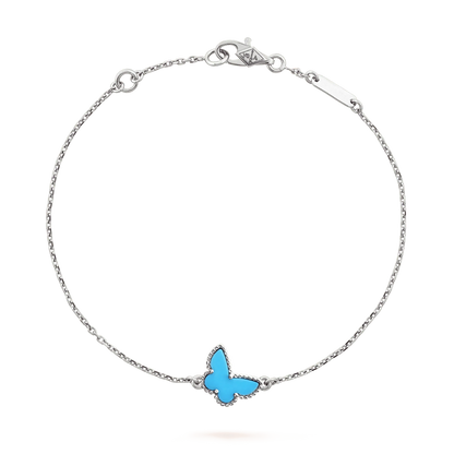 [Lunabriance]BUTTERFLY TURQUOISE BUTTERFLY BRACELET SILVER